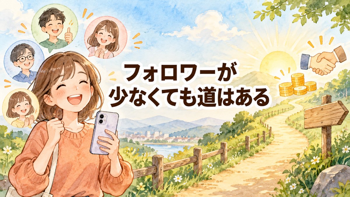 フォロワーが少なくても道はある